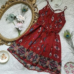 HP: Red Patterned Dress